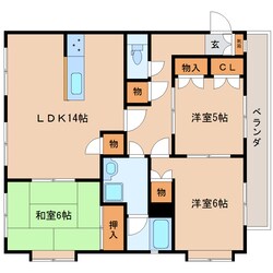 静岡駅 バス23分  中電社宅前下車：停歩3分 3階の物件間取画像